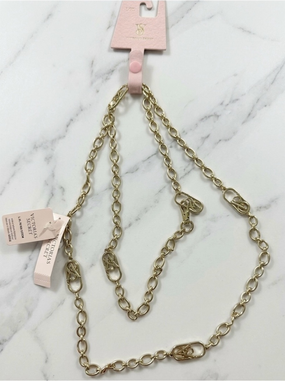 VICTORIA'S SECRET Monogram Chain Belt